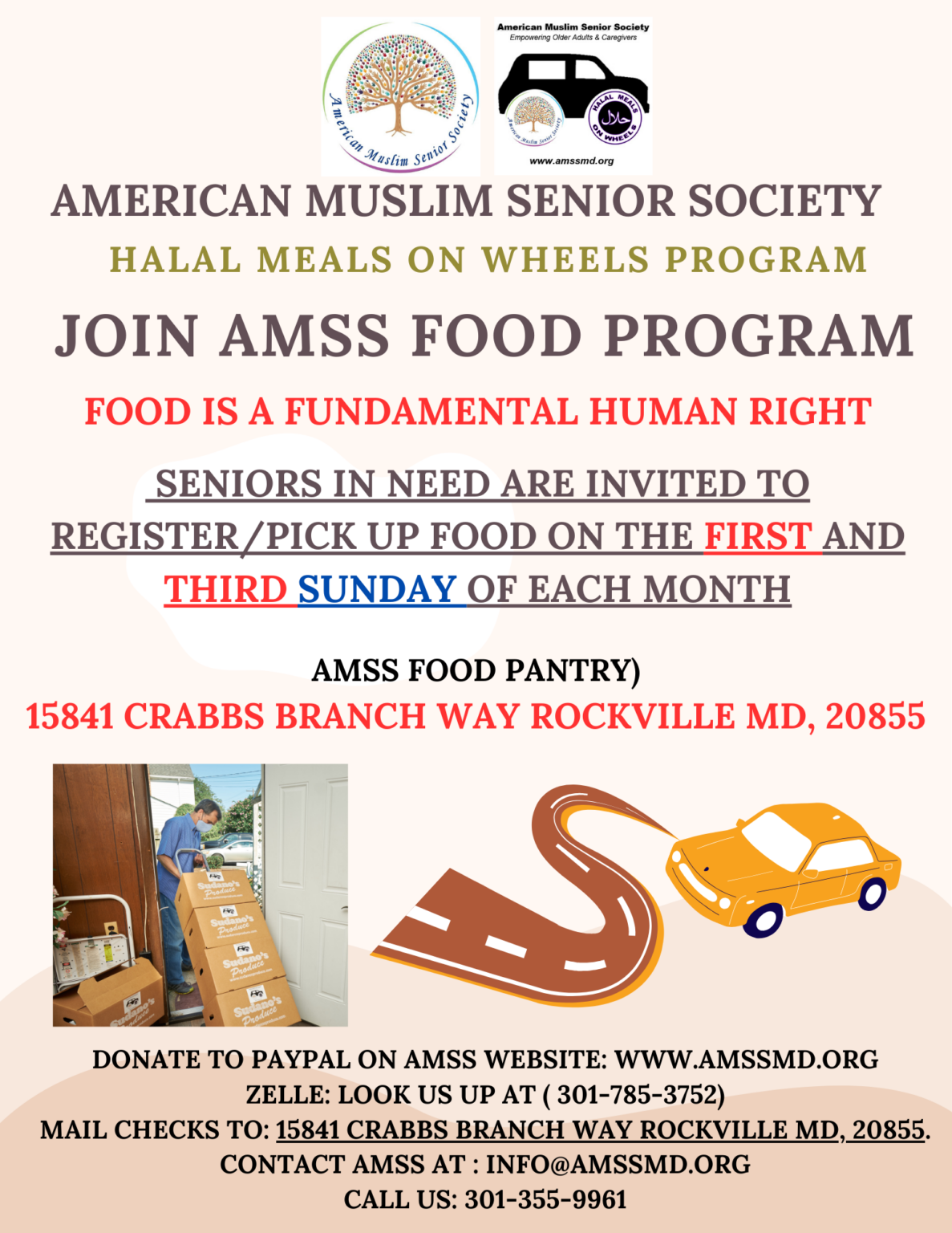 Neutral Purple Green Food Drive Flyer (1)